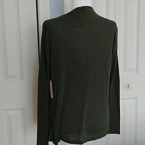 Bri's World, Olive Green Cardigan, NWT - Picture 3 of 7